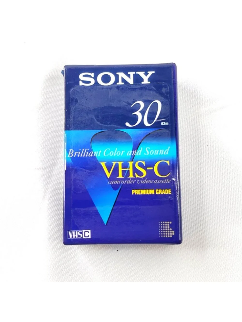 Vintage Sony 30-Minute Premium Grade VHS-C Camcorder Videocassette